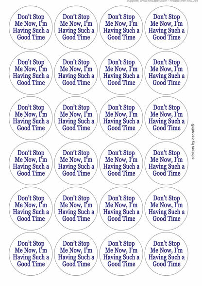 A picture of an A4 sheet of matte paper stickers