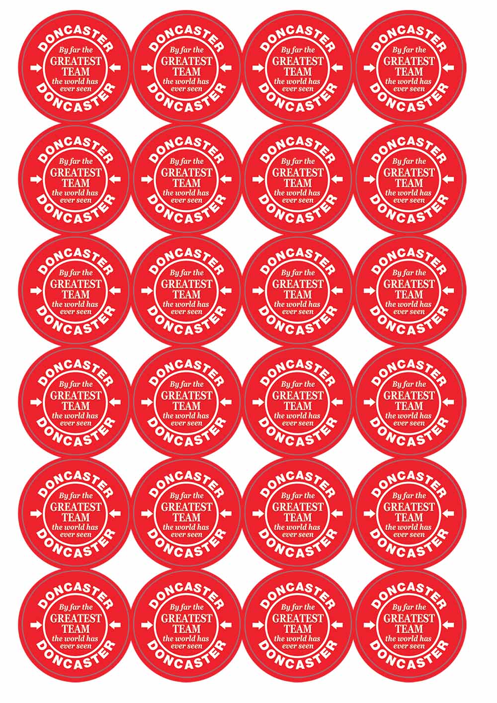 A picture of an A4 sheet of matte paper stickers