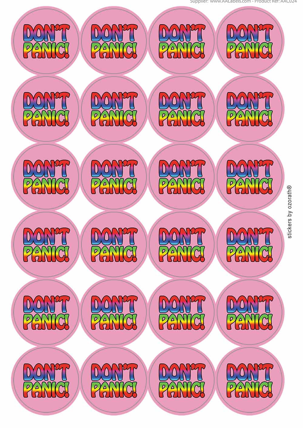 A picture of an A4 sheet of matte paper stickers