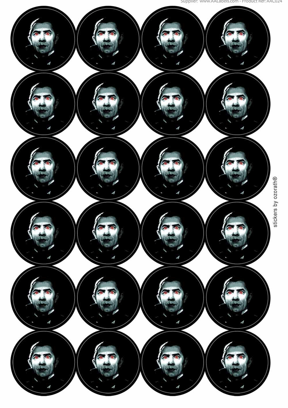 A picture of an A4 sheet of matte paper stickers