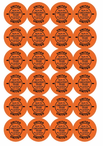 A picture of an A4 sheet of matte paper stickers