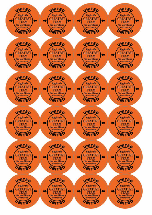 A picture of an A4 sheet of matte paper stickers