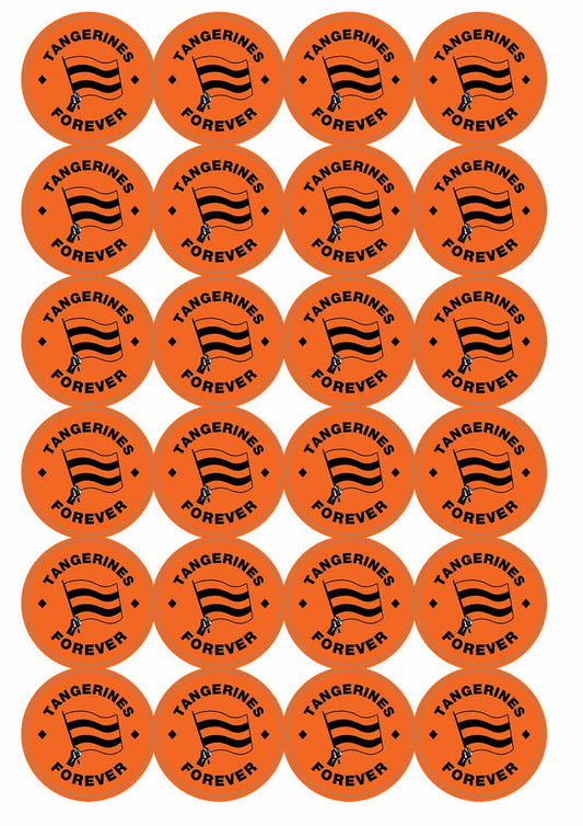 A picture of an A4 sheet of matte paper stickers