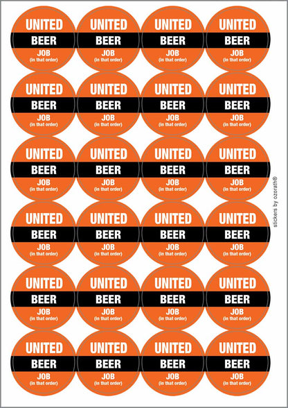 A picture of an A4 sheet of matte paper stickers