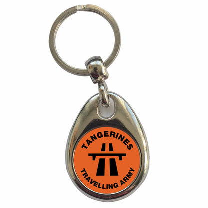 An image of a plain metal keyring