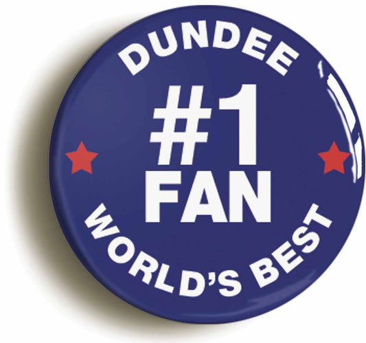 A picture of the front of the product, titled Dundee #1 Fan Circular 50mm Fridge Magnet