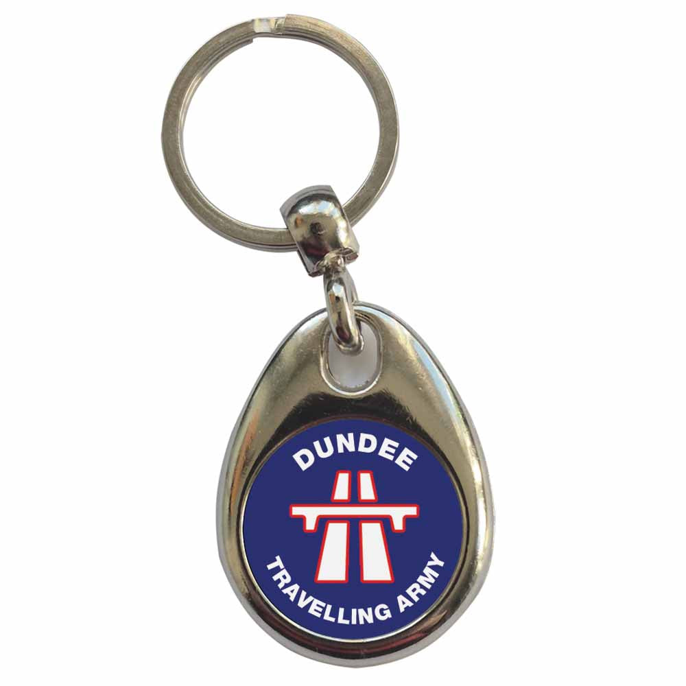 An image of a plain metal keyring
