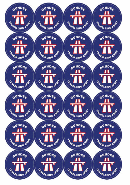 A picture of an A4 sheet of matte paper stickers