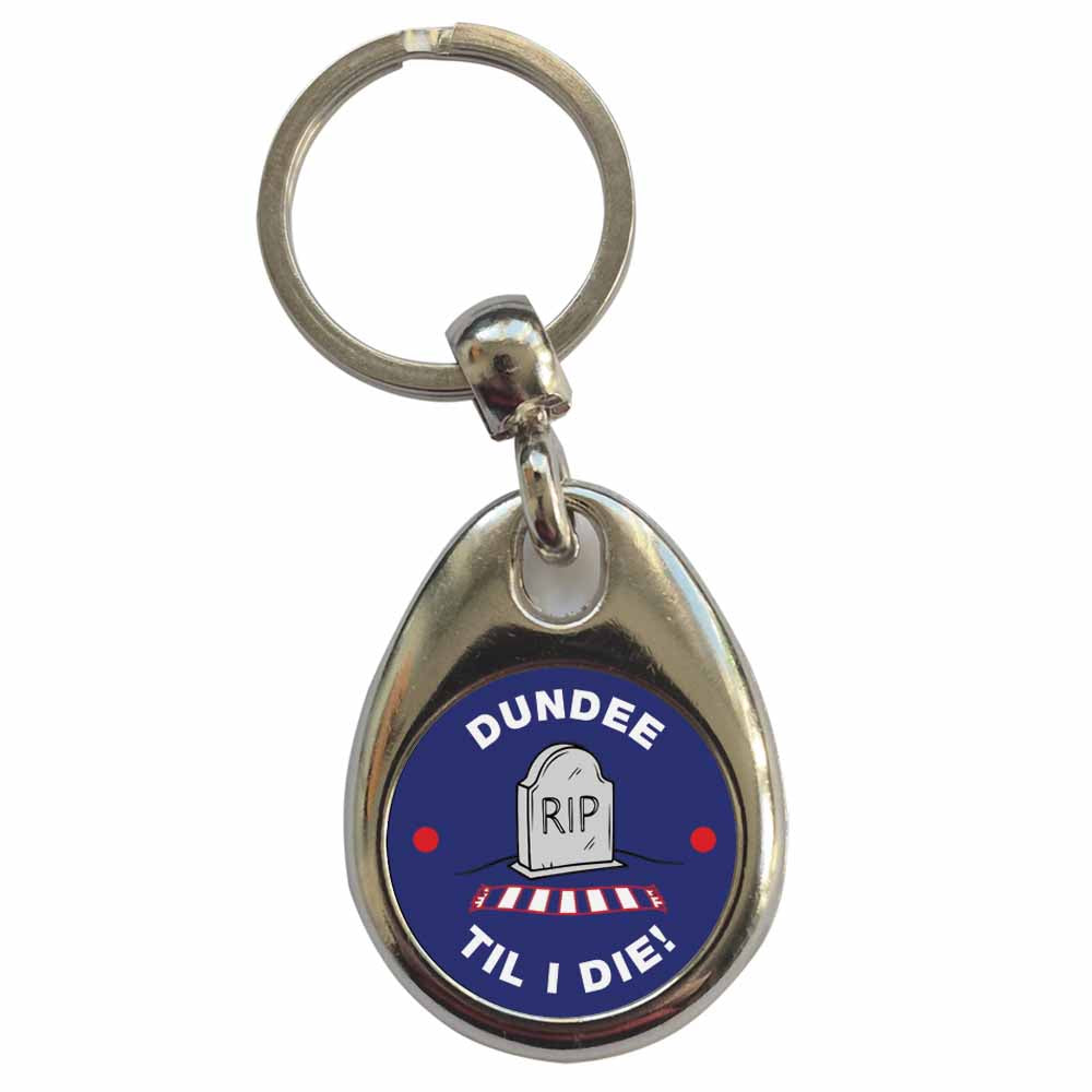 An image of a plain metal keyring