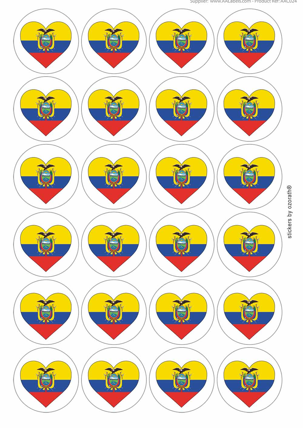 A picture of an A4 sheet of matte paper stickers
