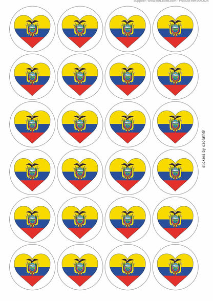 A picture of an A4 sheet of matte paper stickers
