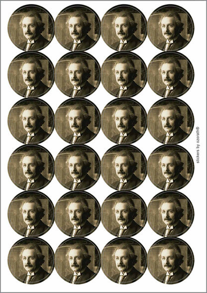 A picture of an A4 sheet of matte paper stickers