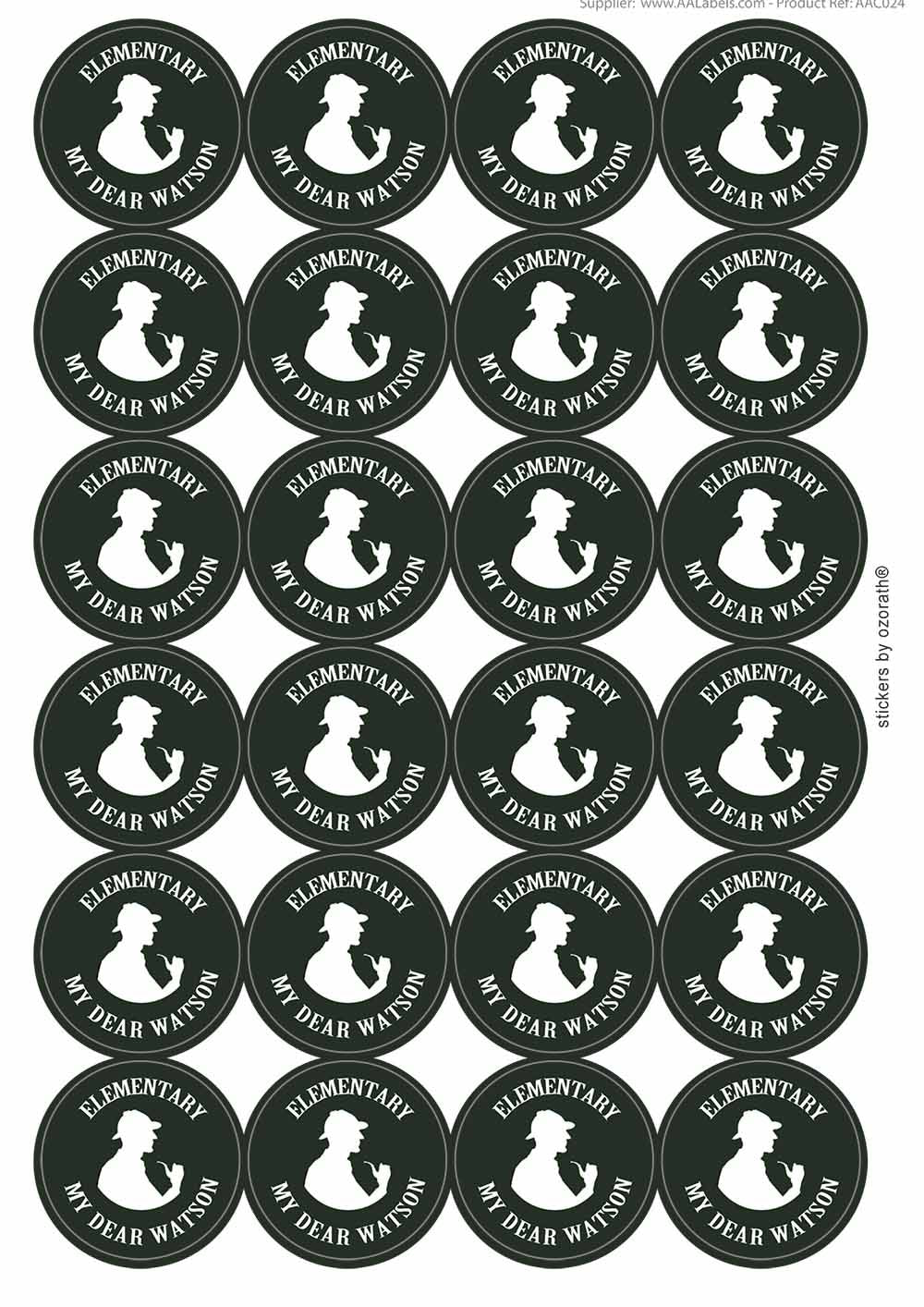A picture of an A4 sheet of matte paper stickers