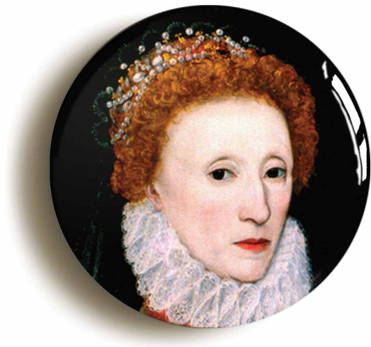 Queen Elizabeth I 1st First Circular 50mm Fridge Magnet