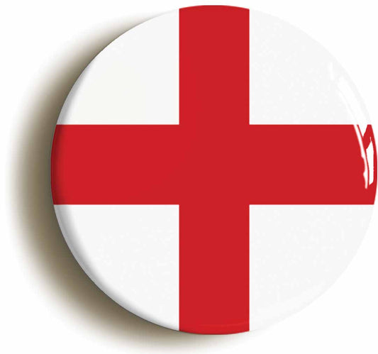 A picture of the front of the product, titled England St Georges Cross English National Flag Button Pin Badge