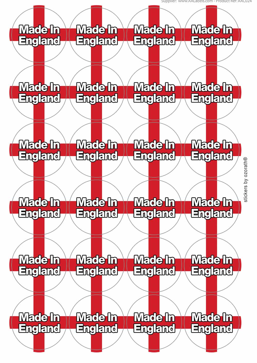 A picture of an A4 sheet of matte paper stickers