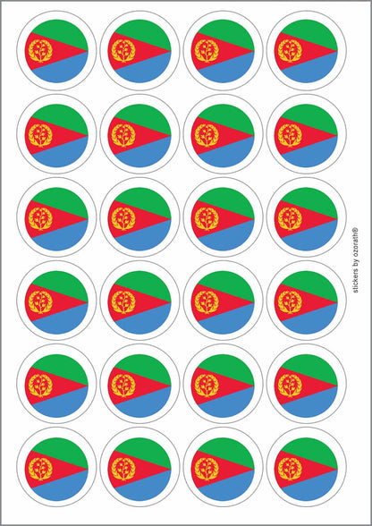 A picture of an A4 sheet of matte paper stickers