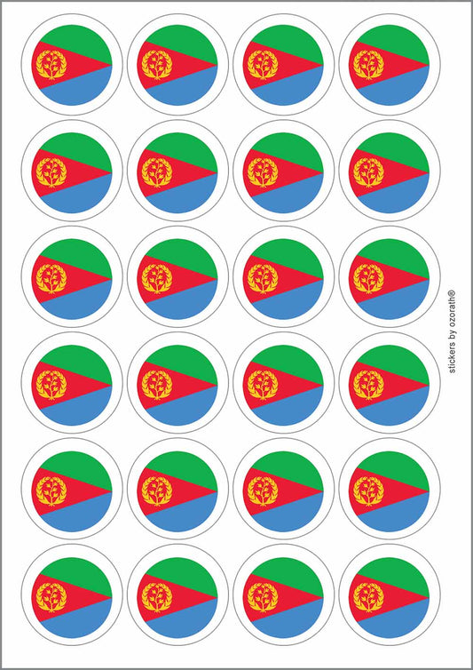 A picture of an A4 sheet of matte paper stickers