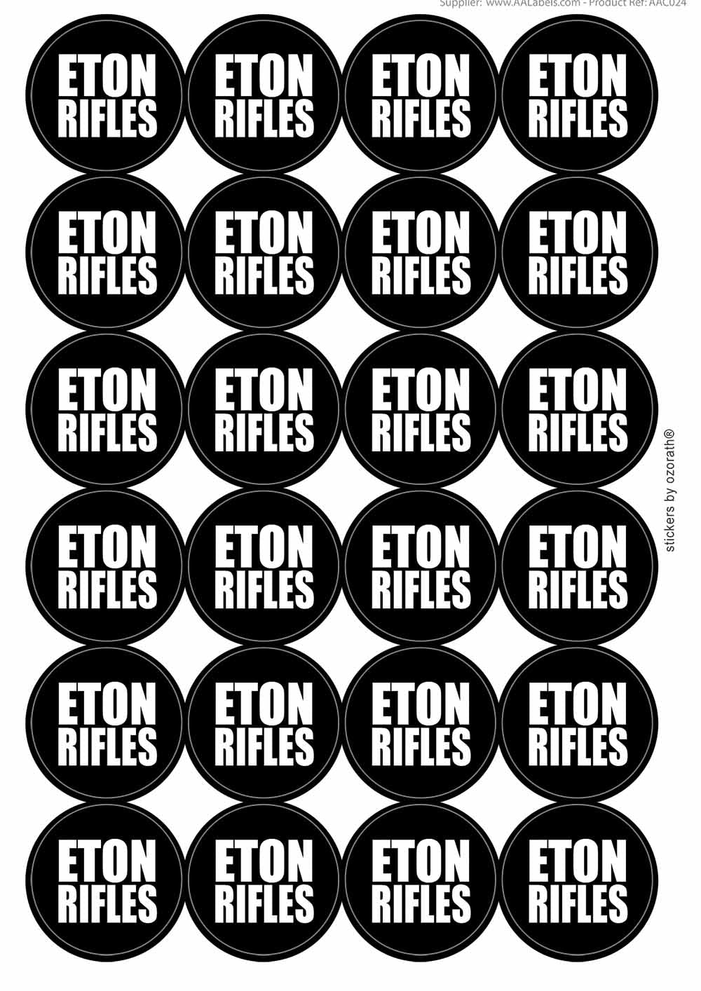 A picture of an A4 sheet of matte paper stickers