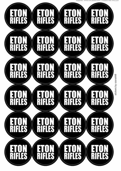 A picture of an A4 sheet of matte paper stickers