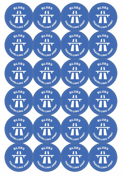 A picture of an A4 sheet of matte paper stickers