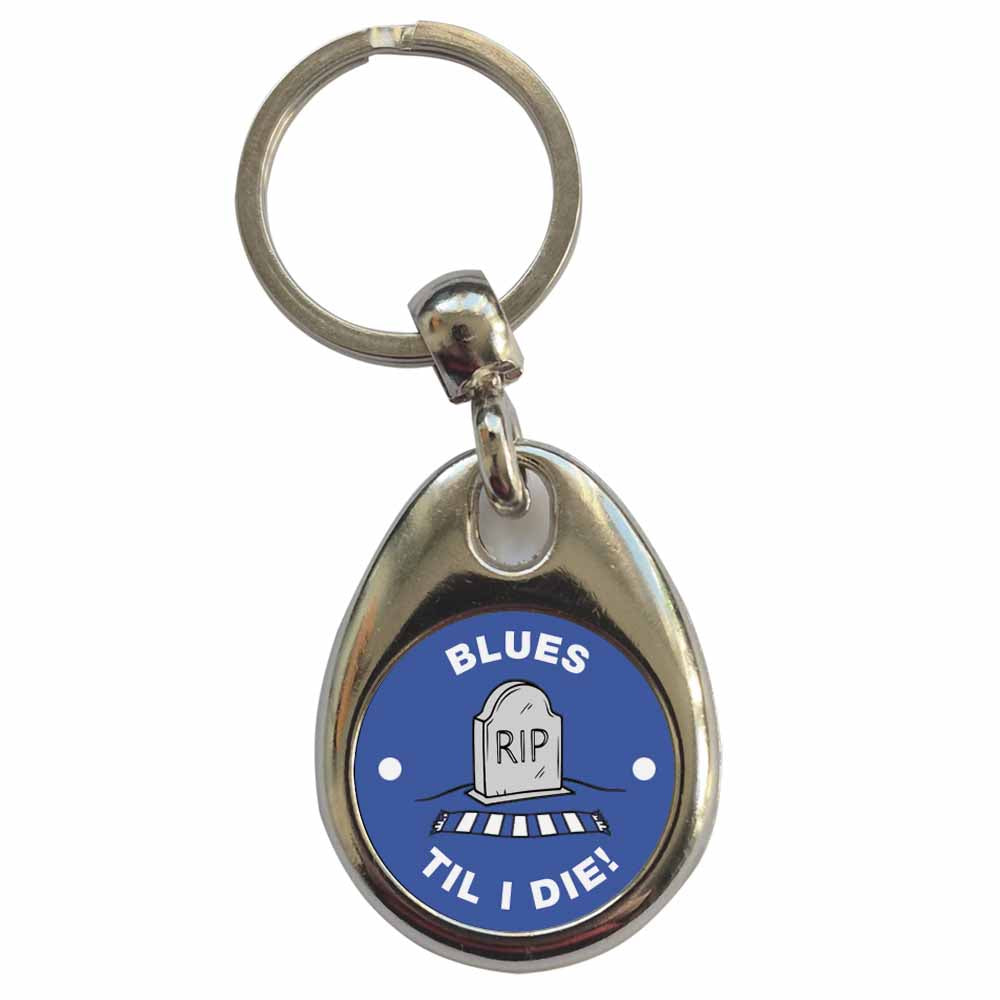 An image of a plain metal keyring