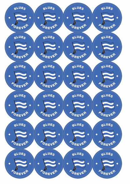A picture of an A4 sheet of matte paper stickers