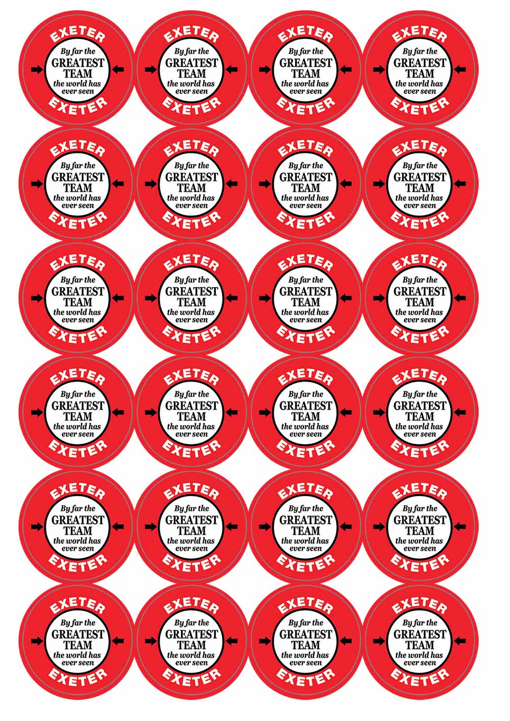 A picture of an A4 sheet of matte paper stickers