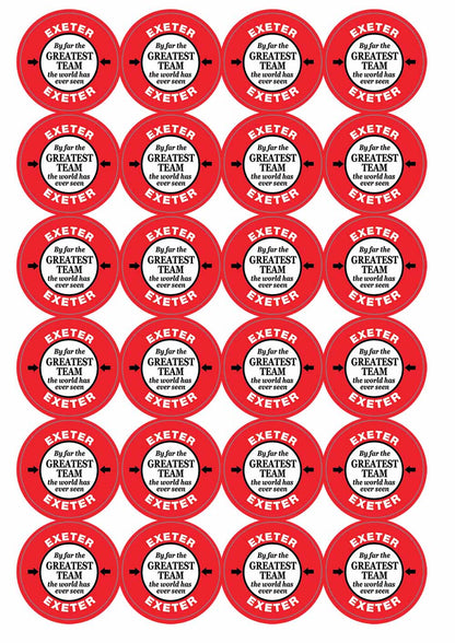 A picture of an A4 sheet of matte paper stickers