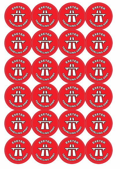 A picture of an A4 sheet of matte paper stickers