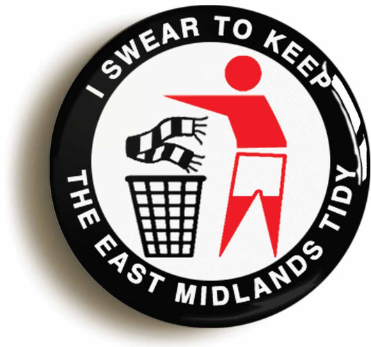 A picture of the front of the product, titled I Swear To Keep The East Midlands - N Circular 50mm Fridge Magnet