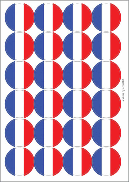A picture of an A4 sheet of matte paper stickers
