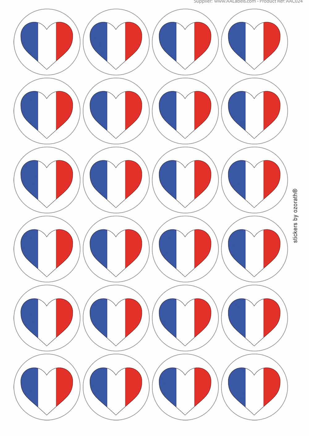 A picture of an A4 sheet of matte paper stickers