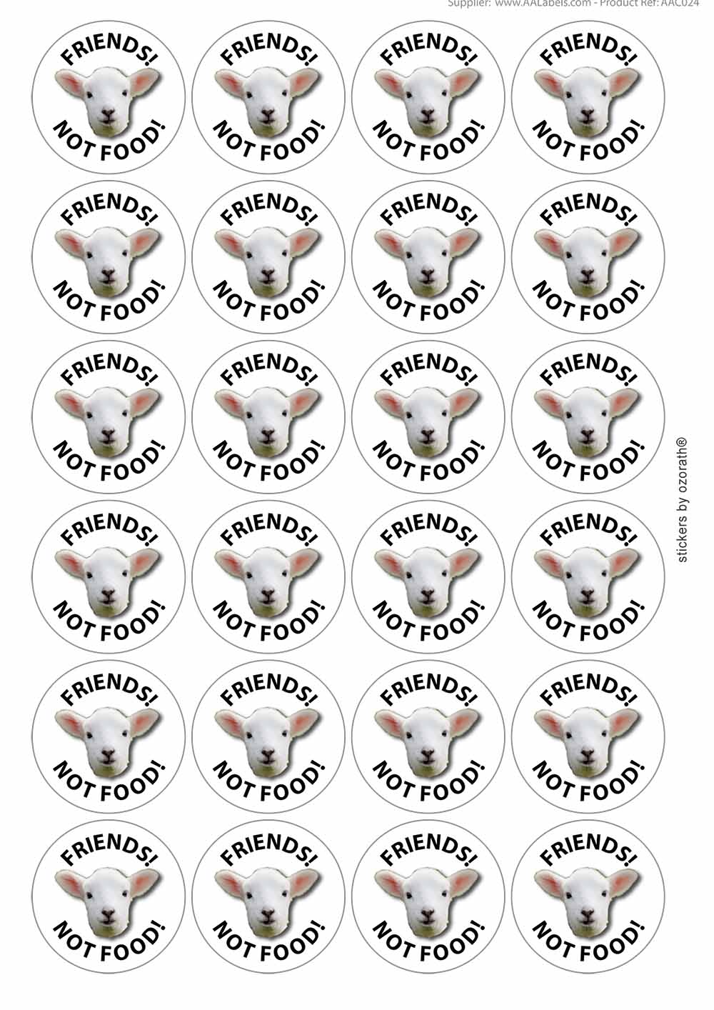 A picture of an A4 sheet of matte paper stickers