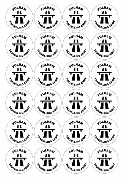 A picture of an A4 sheet of matte paper stickers