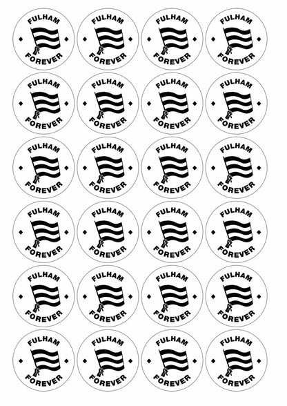 A picture of an A4 sheet of matte paper stickers