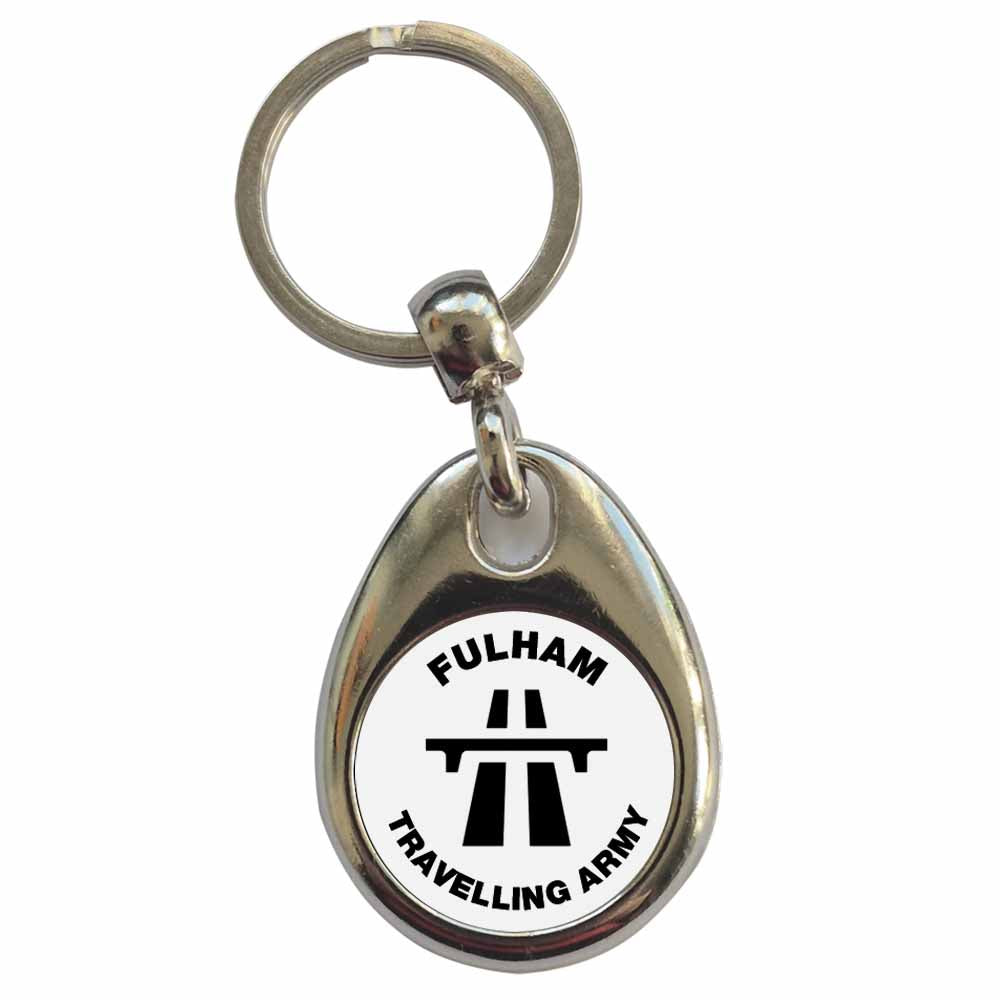 An image of a plain metal keyring