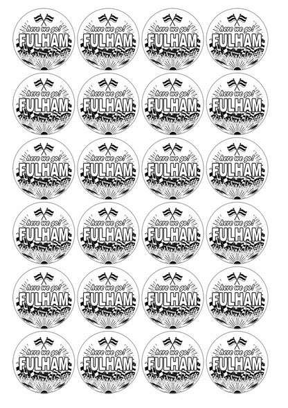 A picture of an A4 sheet of matte paper stickers