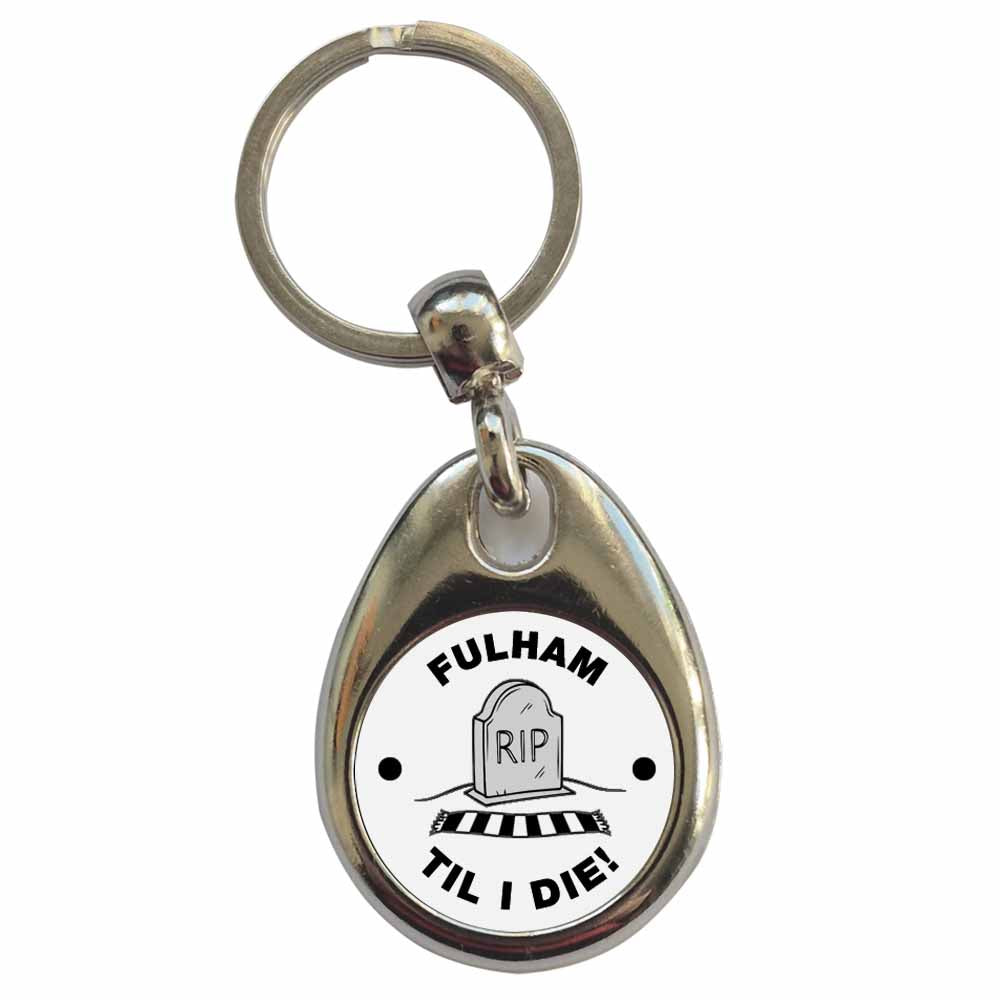 An image of a plain metal keyring