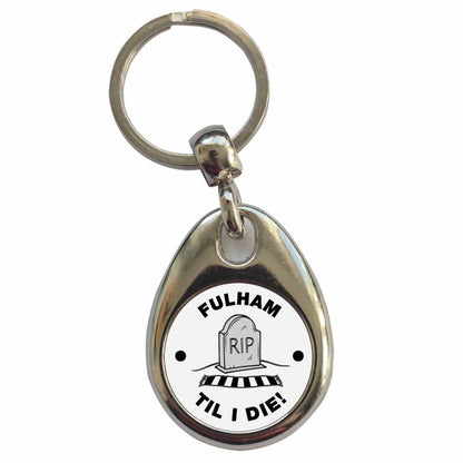 An image of a plain metal keyring