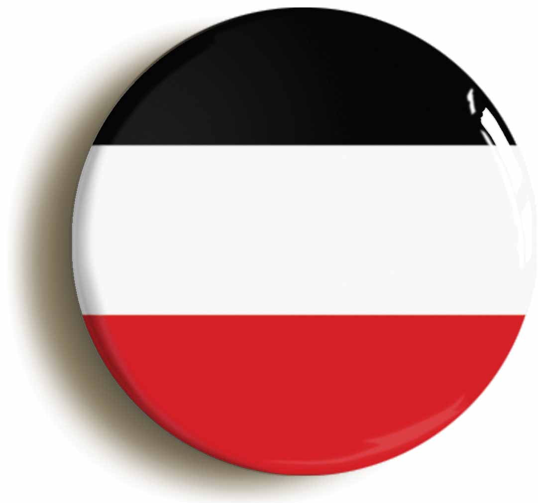 A picture of the front of the product, titled German Empire National Flag Button Pin Badge