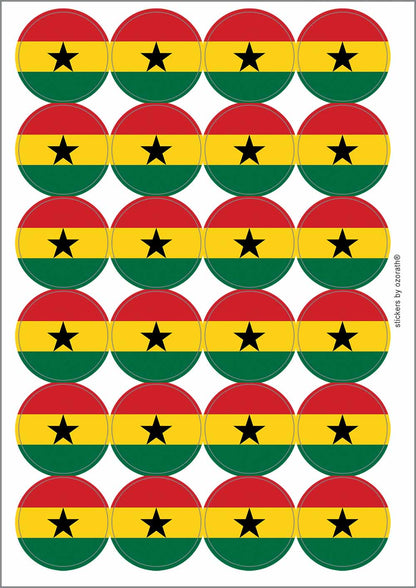 A picture of an A4 sheet of matte paper stickers