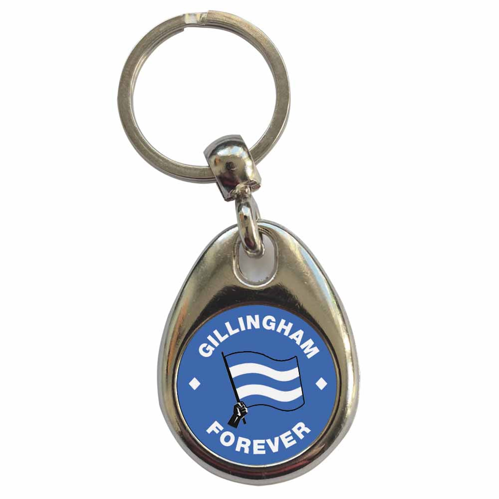 An image of a plain metal keyring