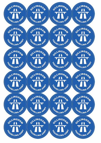 A picture of an A4 sheet of matte paper stickers