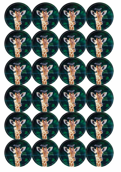 A picture of an A4 sheet of matte paper stickers