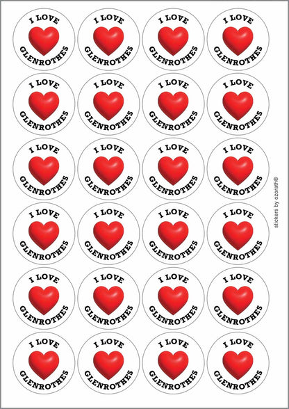 A picture of an A4 sheet of matte paper stickers