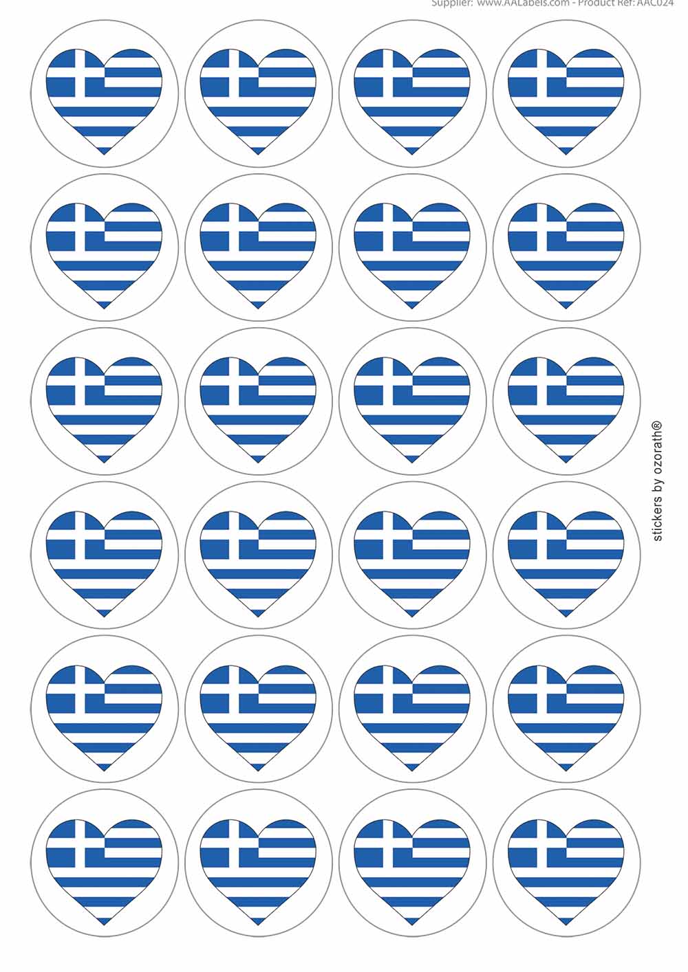 A picture of an A4 sheet of matte paper stickers