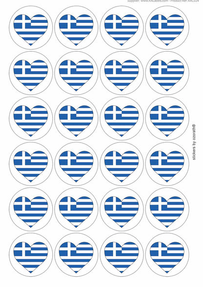 A picture of an A4 sheet of matte paper stickers