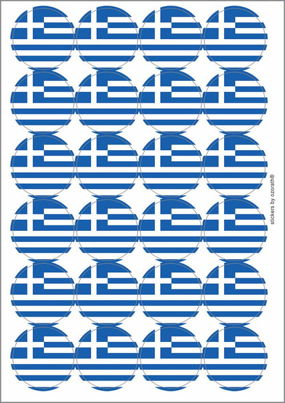 A picture of an A4 sheet of matte paper stickers