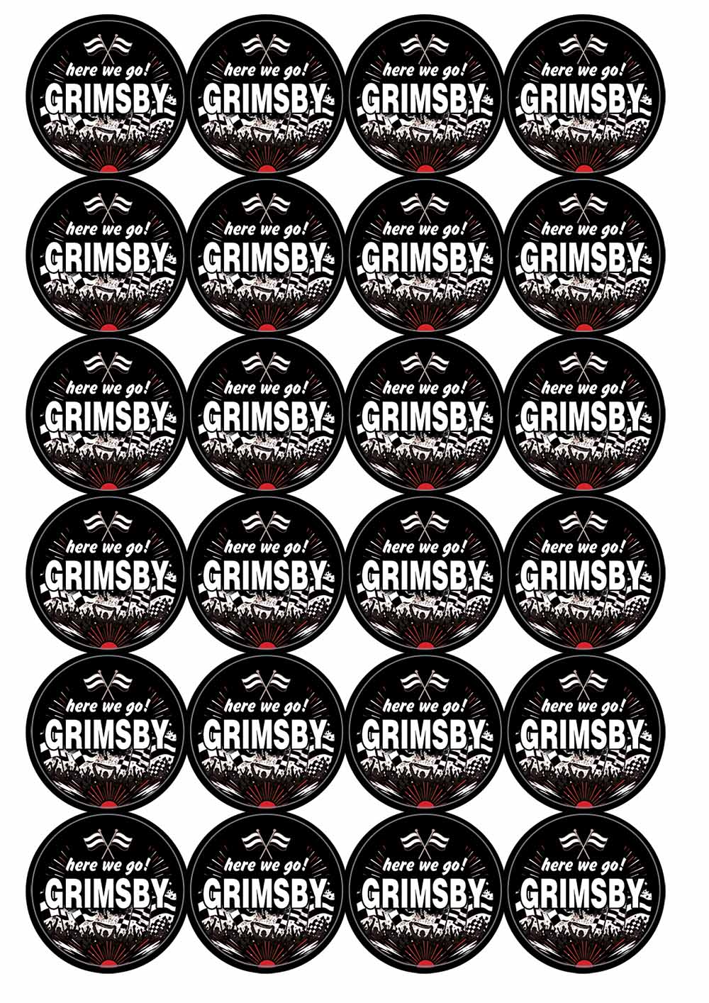 A picture of an A4 sheet of matte paper stickers